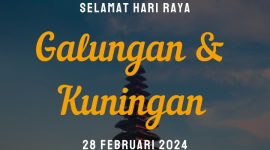 Indonesian Hypnosis Centre mengucapkan Selamat Hari Raya Galungan. (28/02/2024). (Foto: Idewa Adiyadnya / Redaksi Suara Utama)