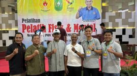 Trainer IHC yaitu Yohanes Seran membekali pelatih cabang olah raga KONI Prov Riau dengan Hypno Sport. (08/03/2024). (Idewa Adiyadnya / Redaksi Suara Utama)