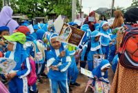 Siswa TKIT Citra Insani Tulang Bawang Adakan Pawai Song-song Ramadhan (8/4/2024) Foto: Titin Sulastri (suarautama.id)