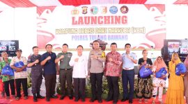 Launcing Kampung Bebas Narkoba Polres Tulang Bawang (13/3/2024) Foto: Nafian Faiz (suarautama.id)