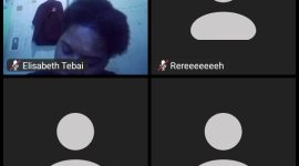 Tangkap layar saat diskusi berlangsung di online