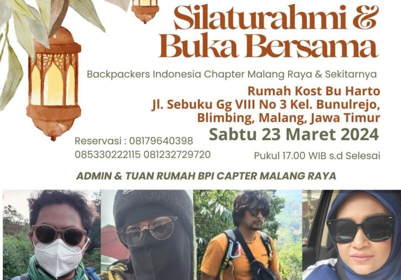 BPI Ngalam - Komunitas Backpackers Indonesia (BPI) Chapters Malang Raya. FOTO : Dok. Internal/Mas Andre Hariyanto (SUARA UTAMA)