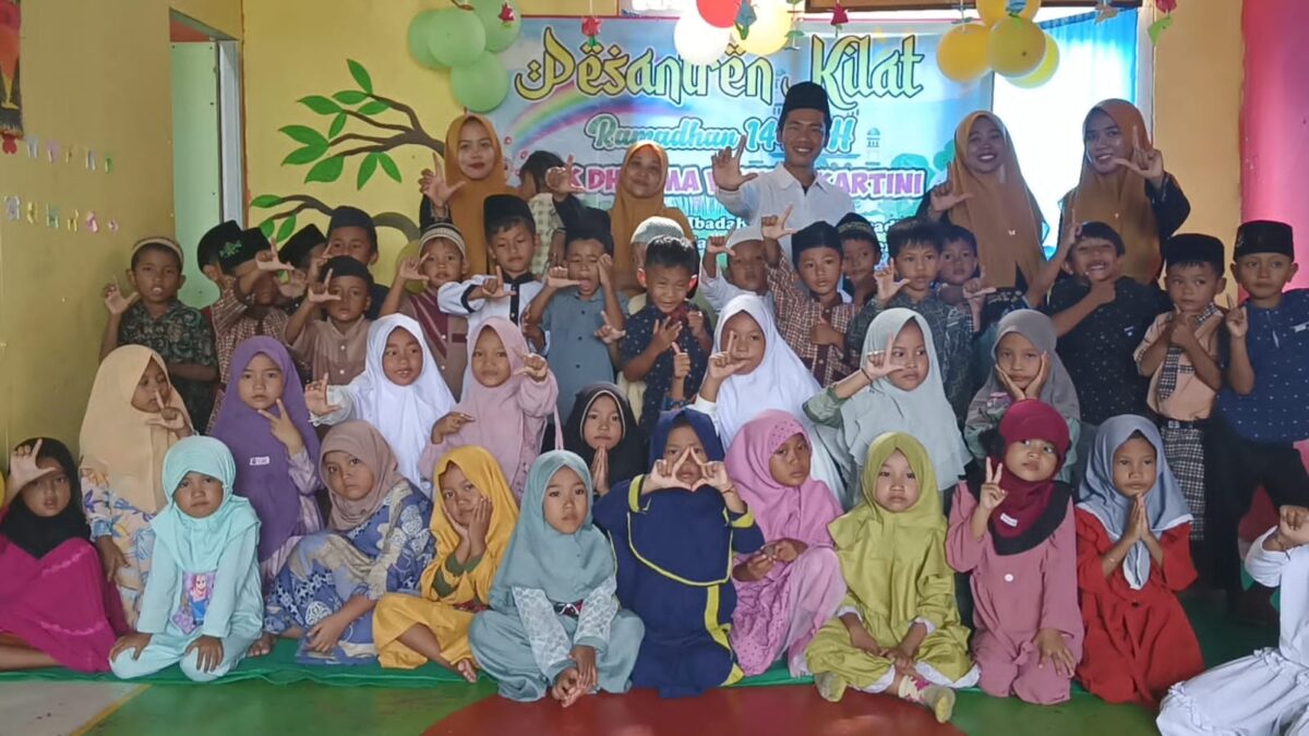 TK Dharma Wanita Kartini Gedung Karya Jitu, Menggelar Sanlat Ramadhan 2024 (3/4/2024) Foto : Nafian Faiz (SUARAUTAMA.ID)
