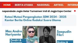 FOTO : Tampilan Baru Website Suara Utama dengan tema lebih professional. (Andre Hariyanto/Suara Utama)