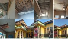 Foto: Kerusakan kantor Camat Nalo Tantan Kabupaten Merangin Jambi