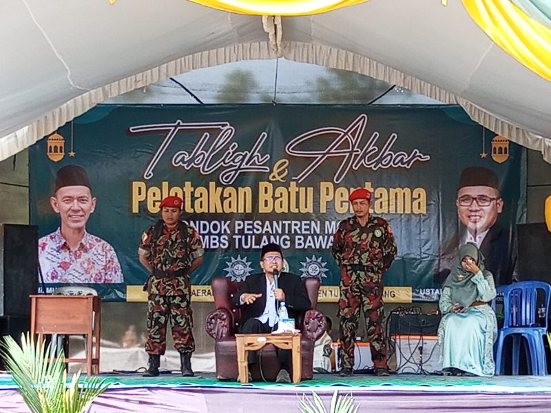 Tablig Akbar dan Peletakan Batu Pertama Pesantran MBS di Tulang Bawang Lampung (9/5) Foto: Nafian Faiz (Suarautama.id)