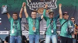 FOTO : Kegiatan Jambore Nasional Komunitas Mobil AOC - APV Owner Community  di PT. Dirgantara Indonesia Bandung Jawa Barat (Eenk/Suara Utama ID)