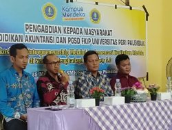 Photo Sambutan Kepsek PKM Dosen Pendidikan Akuntansi dan PGSD Universitas PGRI Palembang, Rekayasa Ekosistem Entrepreneurship Kurikulum Merdeka di Sekolah Suara Utama ID Mengabarkan Kebenaran | Website Resmi Suara Utama