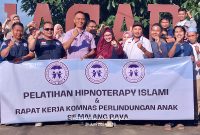 FOTO : Komisi Nasional Hak Asasi Manusia Perlindungan Anak Se - Malang Raya Gelar Pelatihan Hipnoterapy Islami dan Raker Komnas. (Andre Hariyanto/Suara Utama ID)