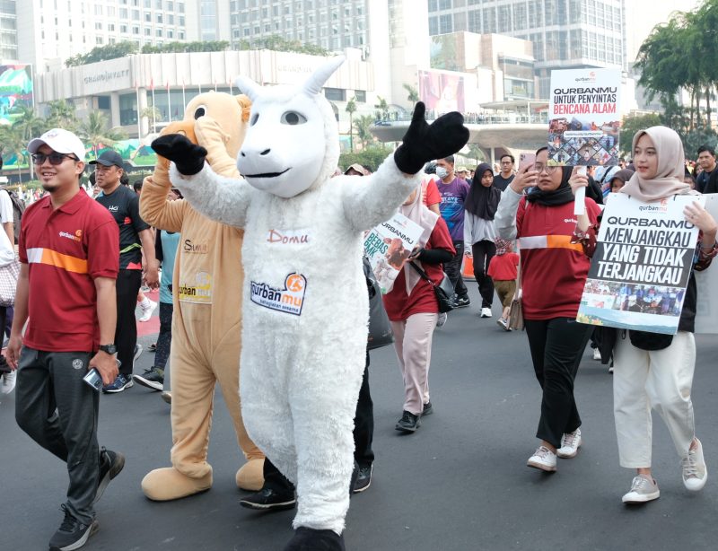 Samu dan Domu (maskot Qurbanmu) Kunjungi CFD 