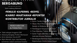 Kesempatan Menjadi Kaperwil, Kabiro, Kontributor, Jurnalis, Wartawan, dan Penulis Redaksi Suara Utama & Ini Kabar. FOTO: Pamflet Poster RSU & RED-IK/CP 081232729720 (Andre Hariyanto/SUARA UTAMA)