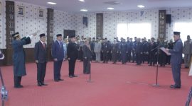 Pj Bupati Lantik Sekda dan Pejabat Tinggi Pratama di Kabupaten Tulang Bawang (10/6) Suara utama.id