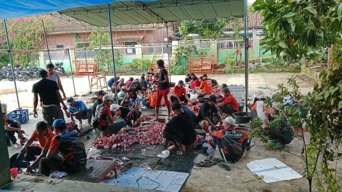 DPD PKS Tanggamus bagikan 800 paket hewan kurban Idul Adha 1445H (19/6).Suara utama.id.