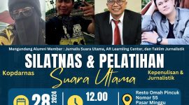 FOTO : Redaksi Suara Utama mengadakan Event Kopdarnas dan Pelatihan Jurnalistik di Djakarta bersama Mas Andre Hariyanto (SUARA UTAMA)