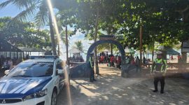 FOTO : Ciptakan Situasi Kamseltibcar Lantas Kondusif, Sat Lantas Polres Bangka Lakukan Patroli Wisata. (Andre Hariyanto/SUARA UTAMA)