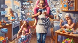 Ilustrasi: Dampak Medsos Terhadap Hubungan Keluarga: Gambar AI (Suara Utama.id)