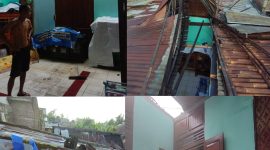 Sejumlah Rumah di Linggasari Kecamatan Kembaran Banyumas Jateng Porak Poranda Diterpa Angin Puting Beliung