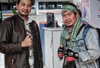 FOTO : Goes Idur Anggota Dewan Pengawas Media Suara Utama dan Mas Andre Hariyanto Pemimpin Redaksi Suara Utama ID saat di Stasiun Malang Jawa Timur (SUARA UTAMA ID)