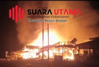 8 Unit Ruko di Kecamatan Lunang Pessel Hangus Kebakaran