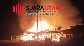 8 Unit Ruko di Kecamatan Lunang Pessel Hangus Kebakaran