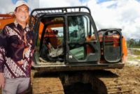 Foto: Gales bersama ilustrasi Alat Berat Excavator 