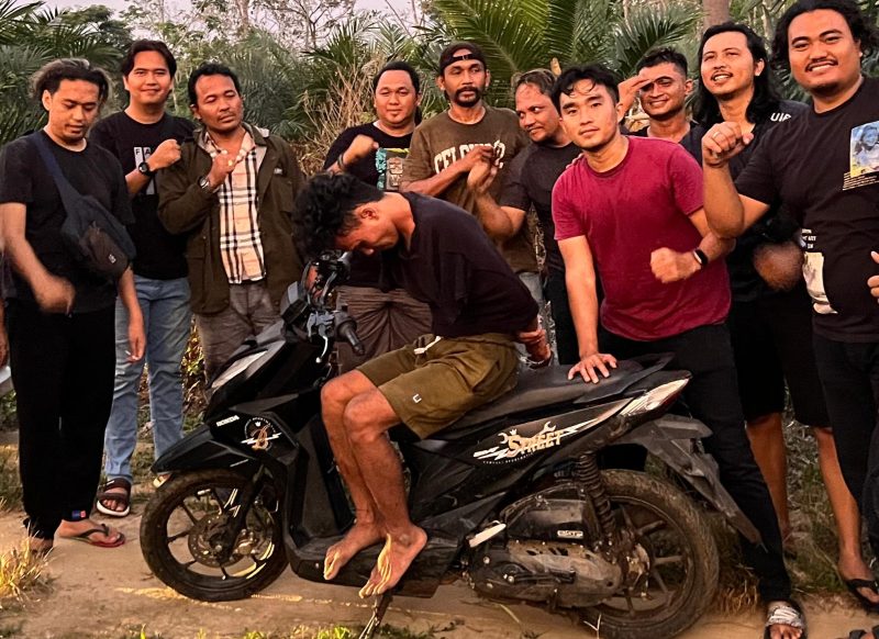 Foto: Pelaku curanmor saat di amankan oleh Satreskrim Polres Merangin