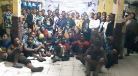 Dok/foto bareng, usai kegiatan hut di asrama Deiyai Woogada Wookebada di yogyakarta 