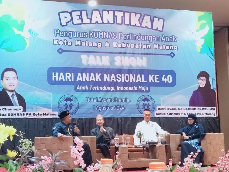 FOTO : Pelantikan Pengurus Komnas PA Malang Raya Meriahkan Hari Anak Nasional ke-40 (Dok. Internal/SUARA UTAMA)