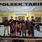 Foto: Empat pelaku saat diamankan satreskrim polsek Tabir