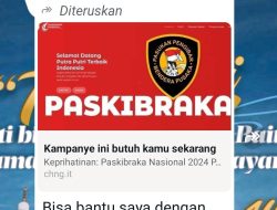 Foto : Grup WhatsApp tersebar permintaan dukungan dengan menandatangani petisi yang dibuat Ilham Mustofa 