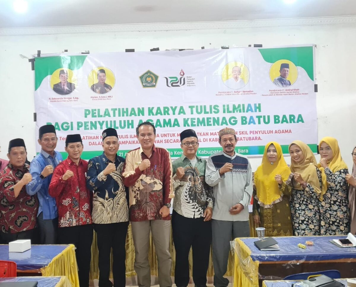 FOTO : Perkuat Dakwah Digital, Penyuluh Agama di Batu Bara Gelar Pelatihan Karya Tulis Ilmiah (Thaufan/SUARA UTAMA)