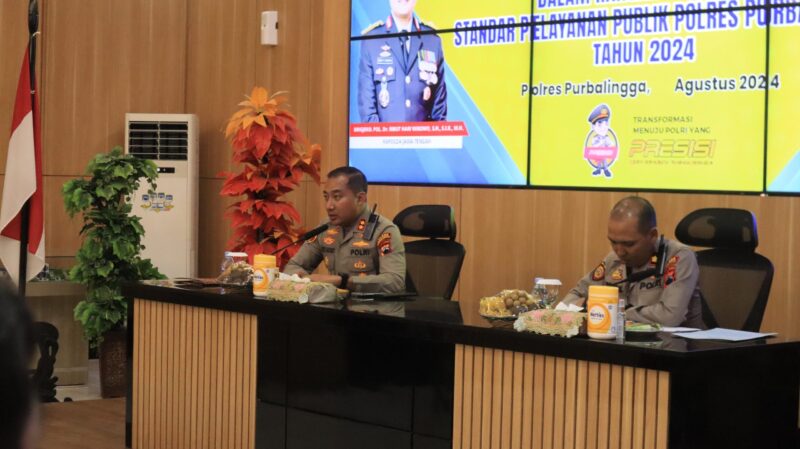 Polres Purbalingga menggelar Forum Konsultasi Publik (FKP) tentang Standar Pelayanan Publik Kepolisian