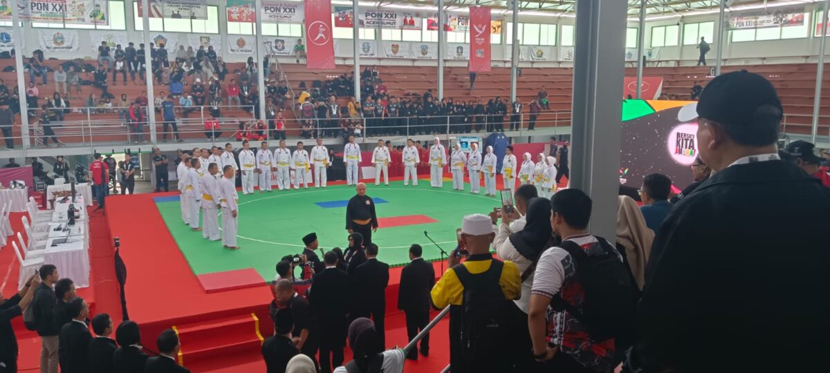Foto Arena Pertandingan Di Gor Veteran Medan Sumatra Utara
