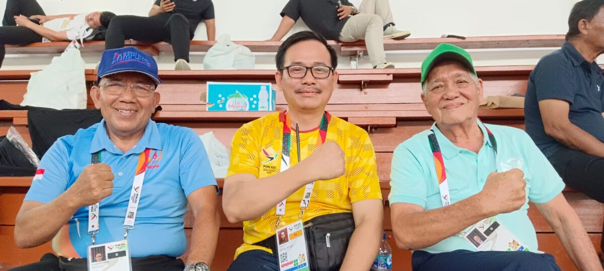 Foto Drs Edi Purnomo lokasi GOR Veteran Arena Pertandingan PON.XXI 2024 Medan-Sumatra Utara