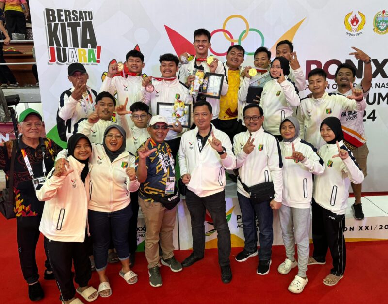 Sumber foto Gor.Veteran Medan Kontingen Pencak Silat prov Lampun di Pon XXI 2024