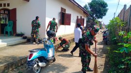 Foto Karya Bakti Danramil 412-03/Bk-Polsek Bukit Kemuning di Desa Sukamenanti 26/9/2024