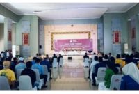 Foto ruang lokasi pengundian Nomor urut Paslon Cabub dan Wabub Kabupaten Lampung Utara 2024 di gedung  Islamic Center 23/9/2024 Kota Bumi