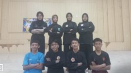 Tim Kontingen pencak silat IPSI Lampung Utara.seleksi kejurnas 2024 di Bandar Lampung.