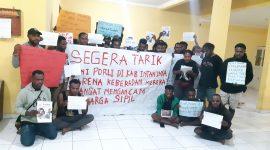 Dok/foto saat pernyataan berlansung di asrama inta jaya Jogja