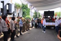 Suasana di lokasi saat aksi 