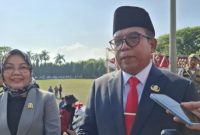 Sumber foto (Pj) Gubernur Lampung Samsudin saat beri keterangan di Bandar Lampung.01/10/2024