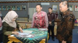 Foto penanda Tanganan kerjasama permudah pelayanan publik Disdukcapil kabupaten Lampung Utara.