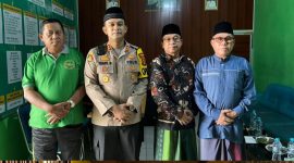 Foto Bersama Kapolres Lampung Utara Bersama Pengurus PCNU serta PCMNU Kabupaten Lampung Utara (11/10/2024)