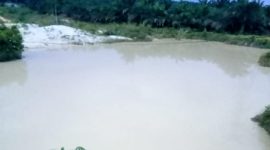 Foto: Lokasi AIR Sungai yang tercemari PETI