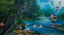 Ilustrasi gambar  antara cerita lisan pakta dan Budaya (16/10/2024)