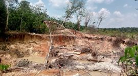 Foto:Aktivitas PETI milik Ramoi di Desa Tambang Baru