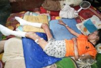 Foto Neti Saa terbaring lemah di tempat Tidur di Rumah Kediamannya LK.2 Rt.5.Bukit Kemuning-Lampung Utara 22/10/2024