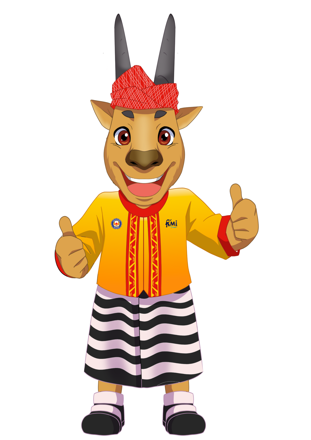 Maskot KMI Expo XV Tahun 2024 di Universitas Halu Oleo Kendari 