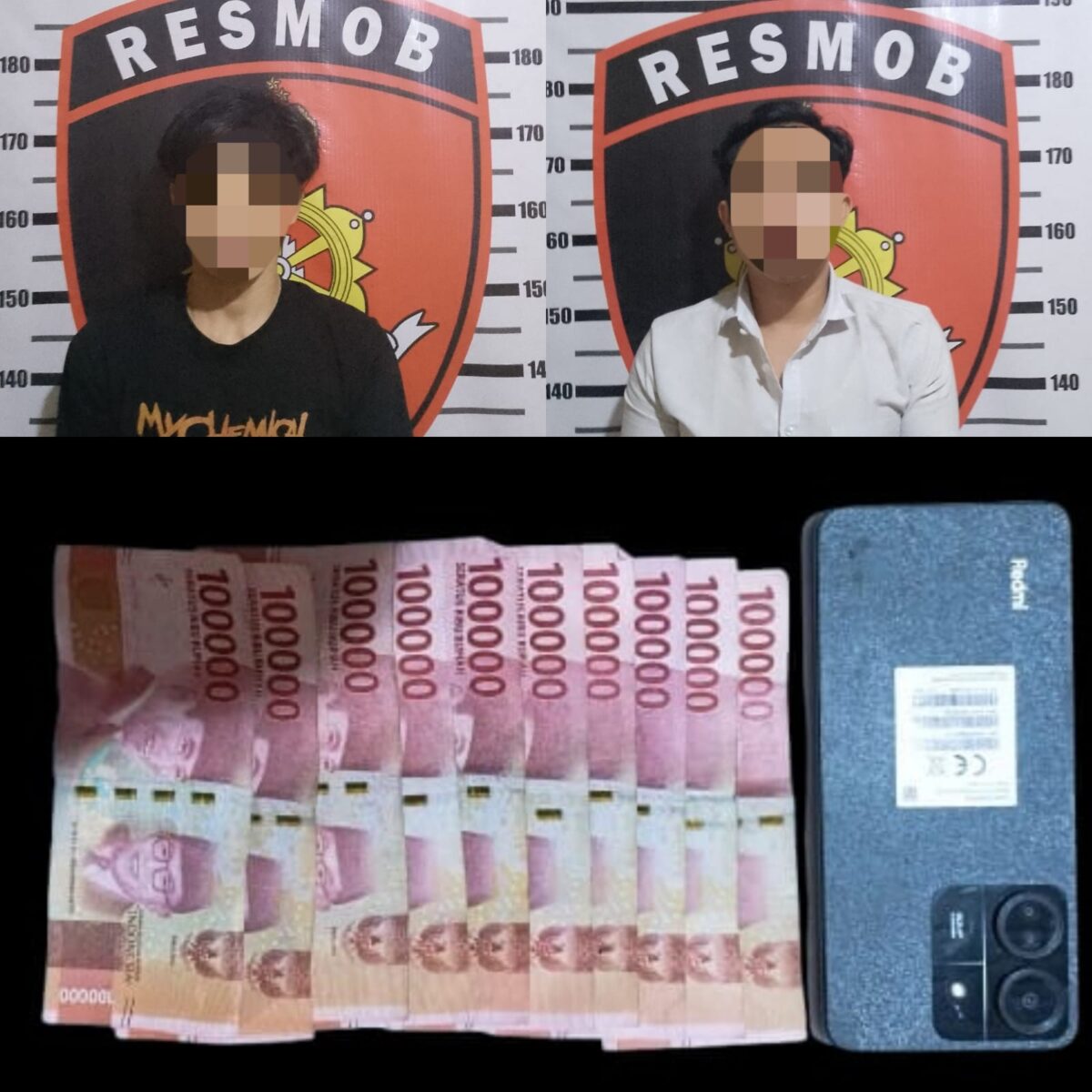 Foto Para terduga Pelaku tindak Pidana Perdagangan Orang (PTPO)