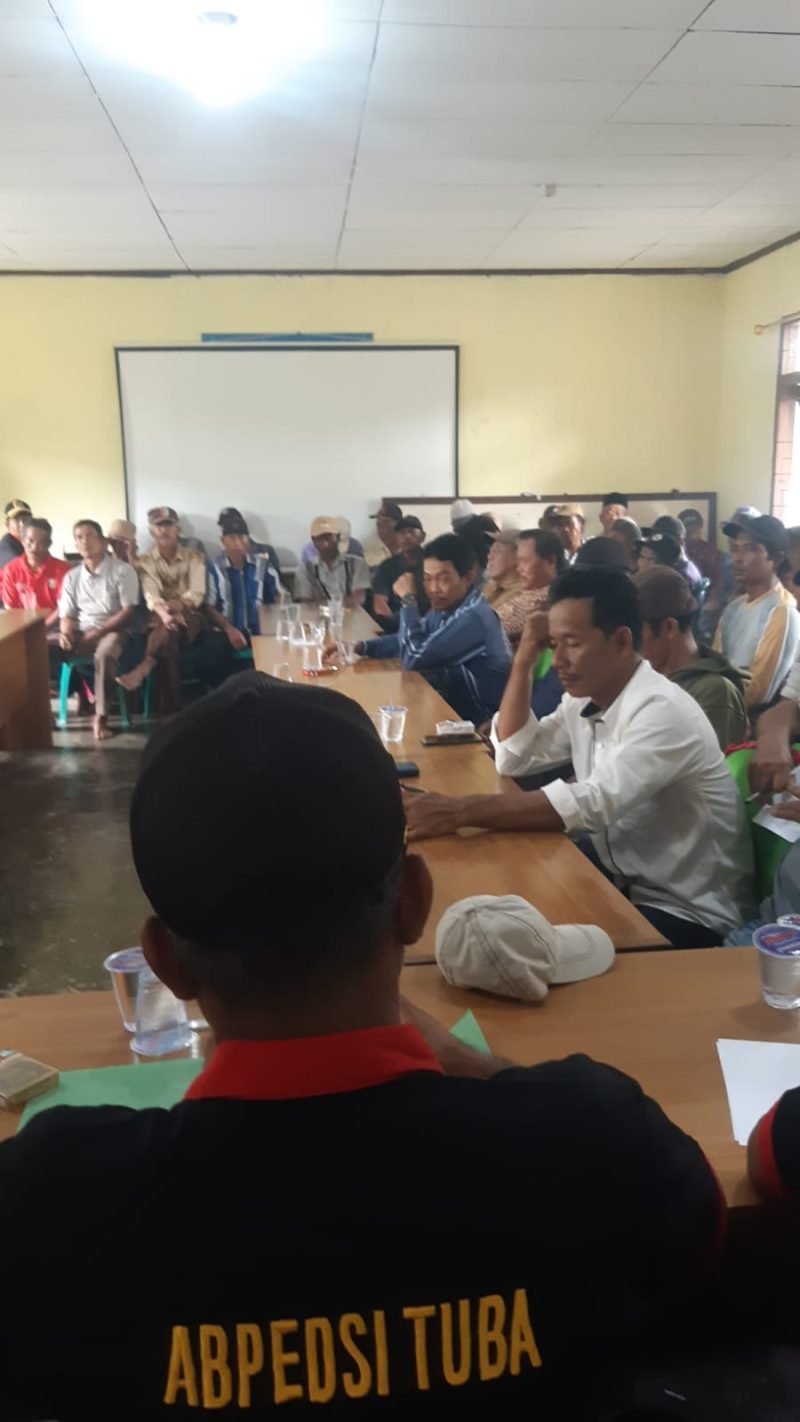 Rapat BPK bersama wargaBumi Dipasena Abadi, Tulang Bawang (13/11). SUARA UTAMA.ID